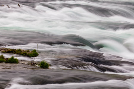 Abstract Motion of Rhine Falls Water