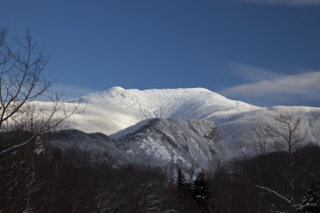 Mt. Lafayette, New Hampshire, on a clear dayの写真素材