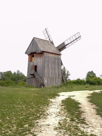 The building in the open-air museumのeditorial素材