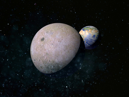 Moon satellite planet Earth