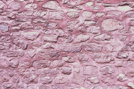 pink stone wall for texture, background, text or imageの写真素材