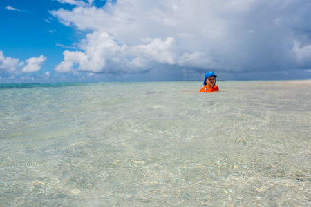 Discover the serene landscapes of Mathiveri, a hidden gem in the Alifu Alifu Atoll of the Maldives.の写真素材