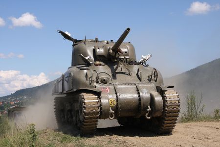 American tank Sherman M41A GRIZZLI from WW II