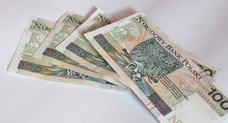 Polish currencyの写真素材