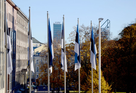 Estonia flagの写真素材