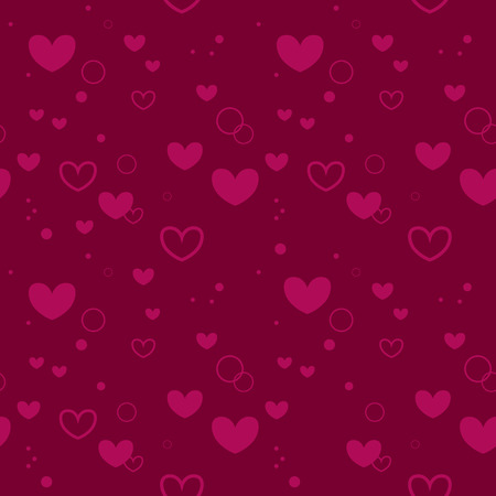 Seamless pink background with hearts for your designのイラスト素材