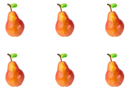 seamless pear texture on a white backgroundの写真素材