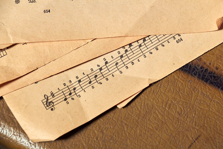 Sheet Music, vintageの写真素材