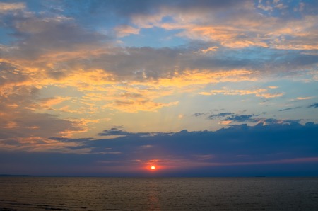 Sunrise at the black seaの写真素材