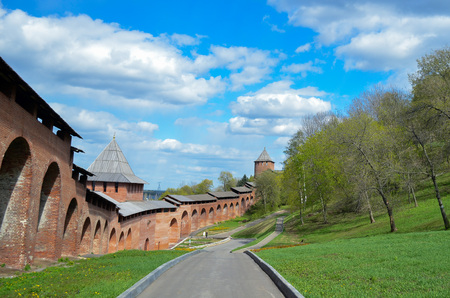 footpath in the Nizhny Novgorod Kremlin, walkの写真素材