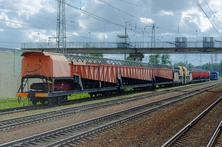 Train track at the station