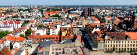 City center of Wroclaw
