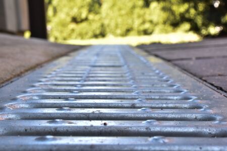 Rainwater drainage grille.の写真素材