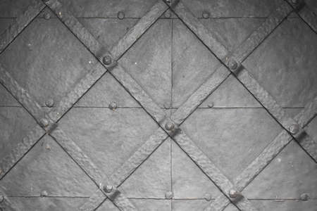 Pattern on old metal doors.