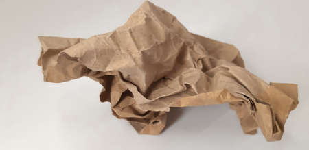 Crushed gray paper.の写真素材