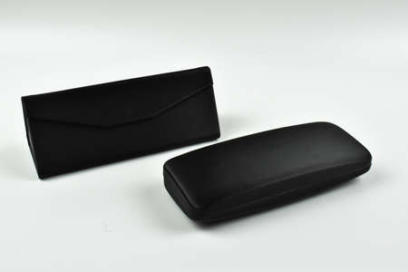 Black glasses case.の写真素材