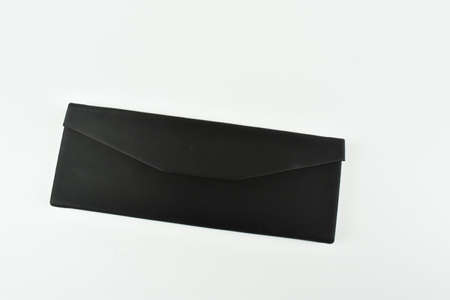 Black glasses case.の写真素材