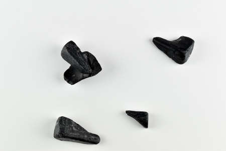 Pieces of dark soap.の写真素材