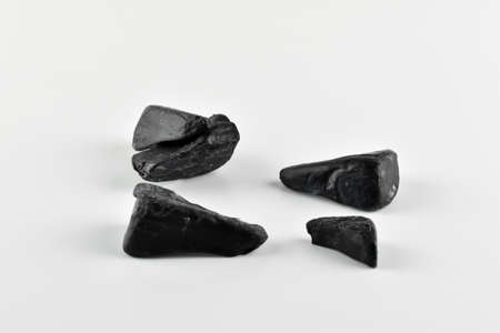 Pieces of dark soap.の写真素材