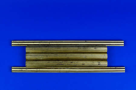 Long, metal, decorative profiles.の写真素材