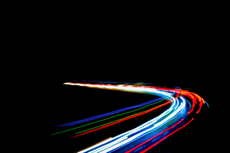 lights of cars with night