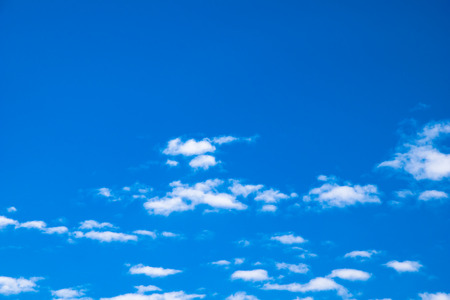 White heap clouds and the blue skyの写真素材