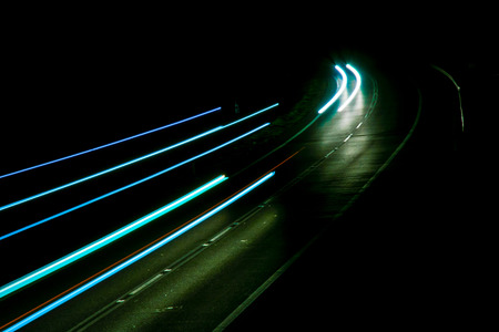 lights of cars with night