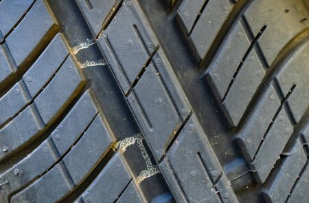 texture of a summer tire tread