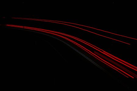 lights of cars with night.long exposureの写真素材