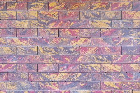 wall made of colored sandstone.の写真素材