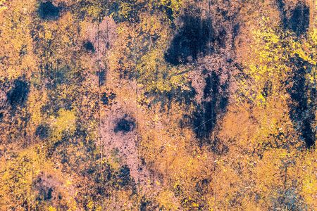 old orange paint with cracked texture.の写真素材