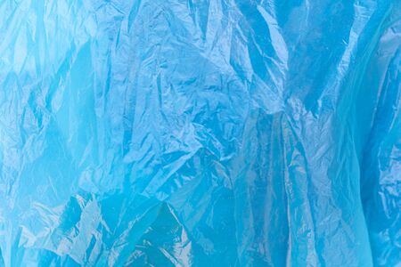 blue thin wrinkled foil texture.