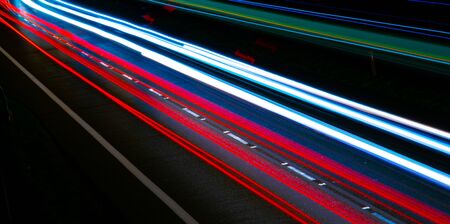 lights of cars with night.の写真素材