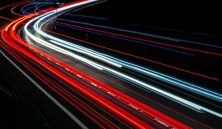 lights of cars with night.の写真素材