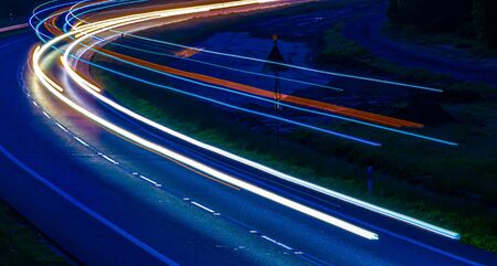 lights of cars with night.の写真素材
