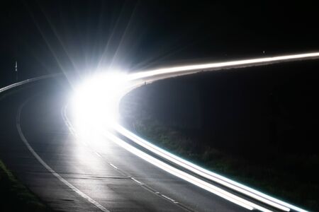 lights of cars with night.の写真素材