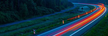 lights of cars with night.の写真素材