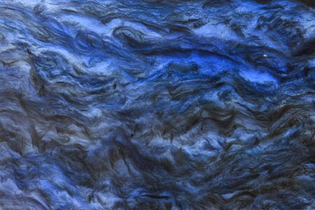 white and blue mineral woolの写真素材