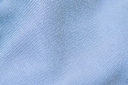 blue cotton texture material. macro photoの写真素材
