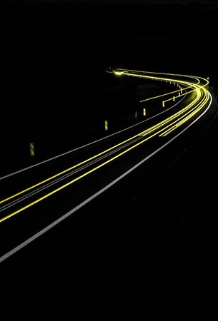 lights of cars with night