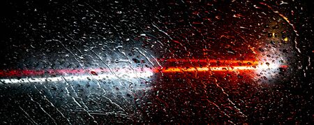 lights of cars with nightの写真素材