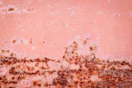 peeling paint on an iron doorの写真素材