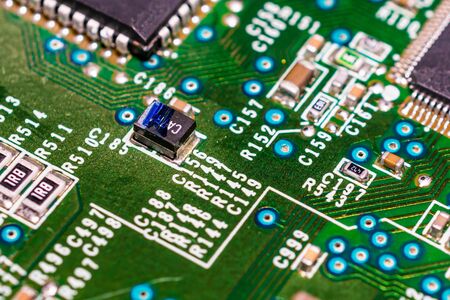 Modern Circuit Board Background Bannerの写真素材