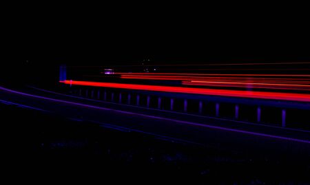 lights of cars with nightの写真素材