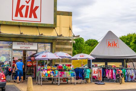 Tarnowskie GÃ³ry, Poland - 24/07/2019 - kik store in Tarnowskie GÃ³ryのeditorial素材