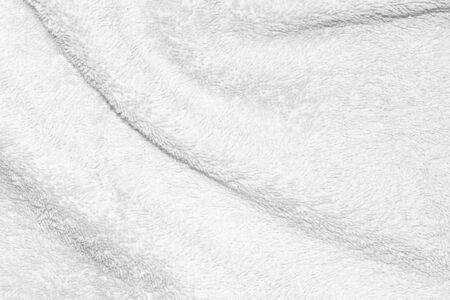 white woolen material texture or backgroundの写真素材