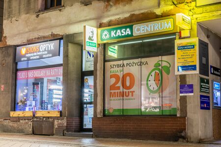 Tarnowskie GÃ³ry, Poland - 10 January 2020 - bank Kasa Stefczya in Tarnowskie GÃ³ryのeditorial素材