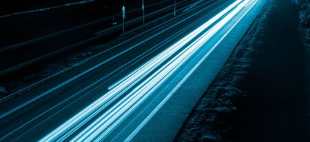 lights of cars with night