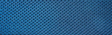 Texture of fabric blue material. macro photo