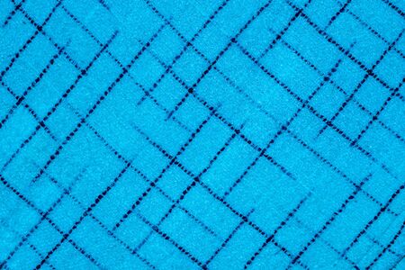 blue striped cotton material with visible texture